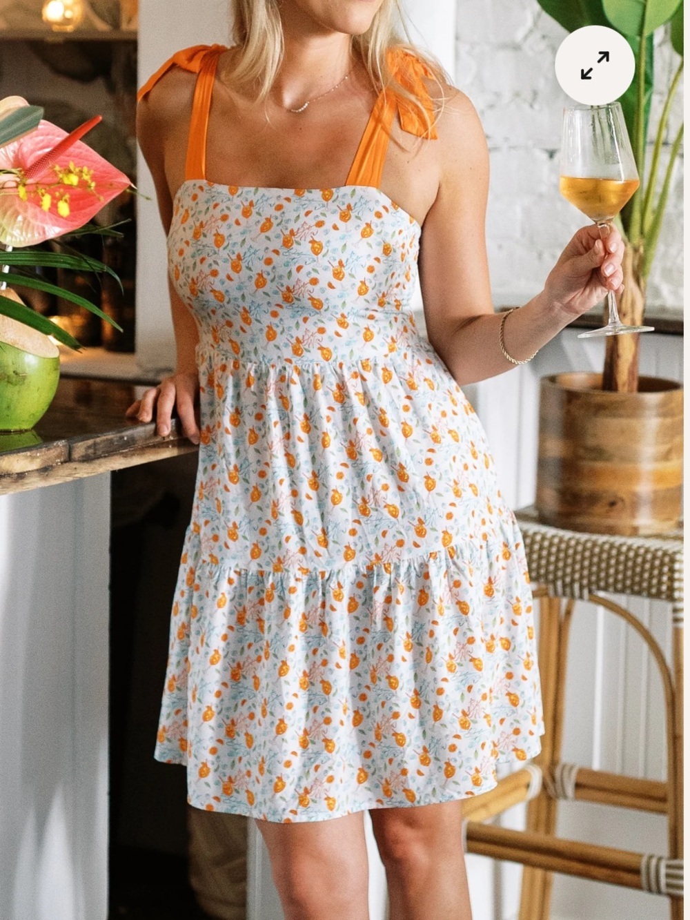 KENNY FLOWERS The Seaside Spritz Mini Resort Dress. Size Large. New With Tags.